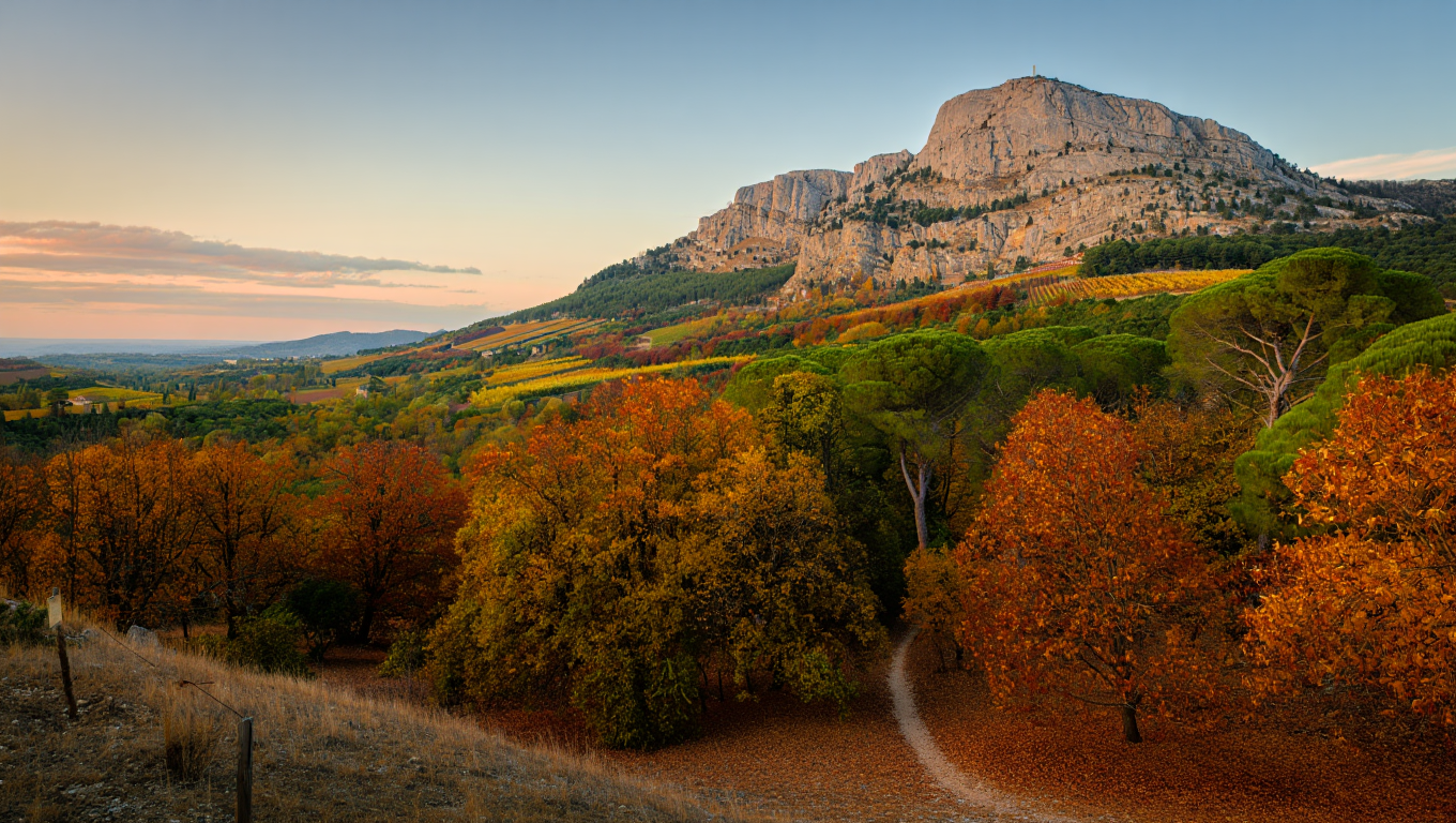 Sainte-Victoire Mountain Landscape
